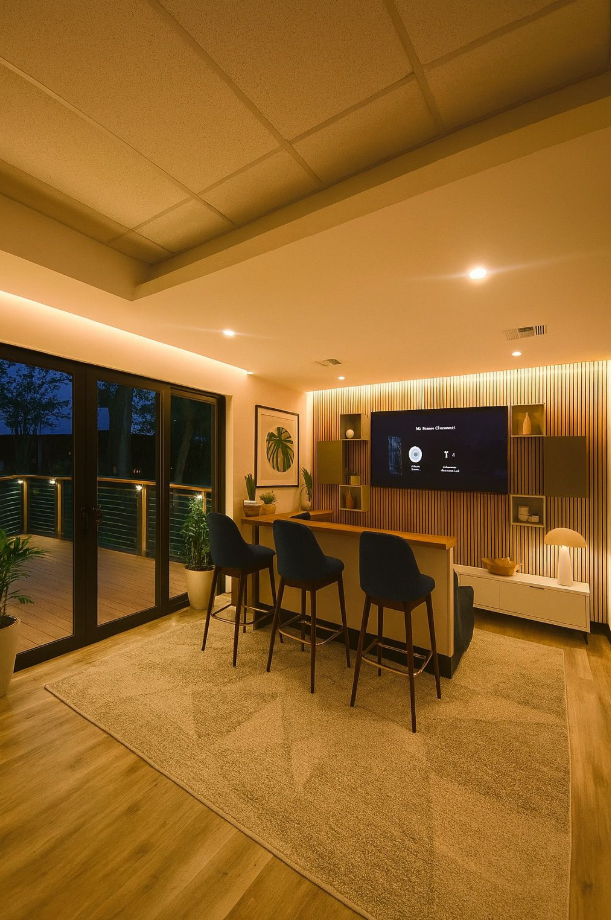 commercial office remodeling Houston Texas with collaboration lounge